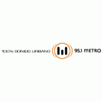 Metro 95.1 logo vector logo
