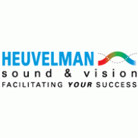 Heuvelman sound en vision met payoff logo vector logo