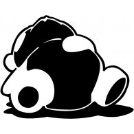 Sleepy Panda logo vector logo