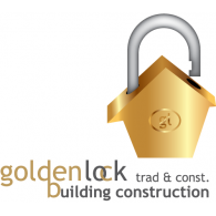 Golden Lock logo vector logo