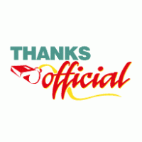 Thanks Official logo vector logo