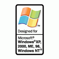 Designed for Microsoft Windows logo vector logo