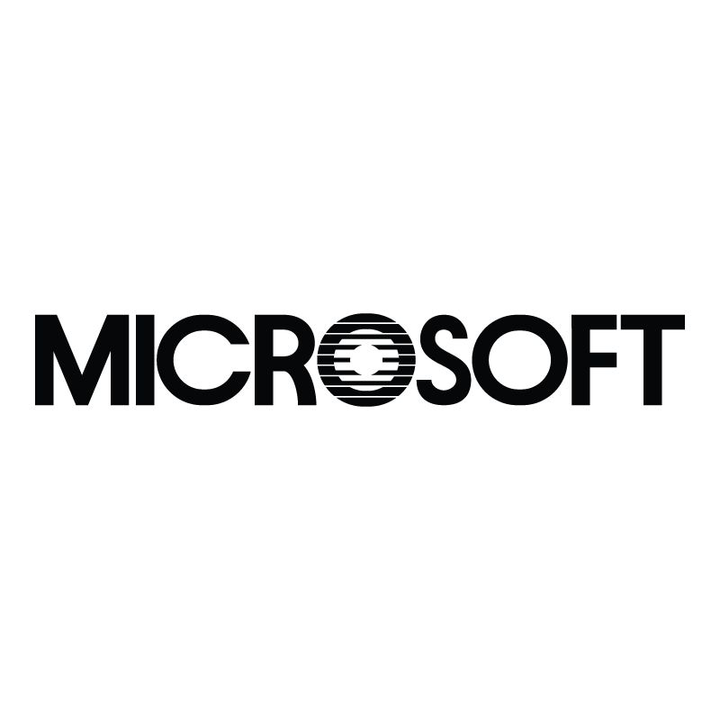Microsoft 1975-1987 logo vector logo