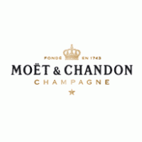 moet & chandone champagne logo vector logo