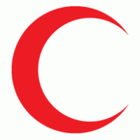 bulan sabit merah logo vector logo