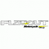 Flat Out Motorcycles logo vector logo