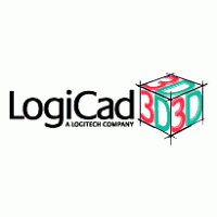 LogiCad3D logo vector logo