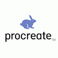 Procreate logo vector logo