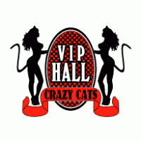 Vip Hall Crazy Cats logo vector logo