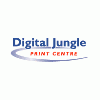 Digital Jungle Print Centre logo vector logo