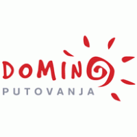 Domino putovanja logo vector logo