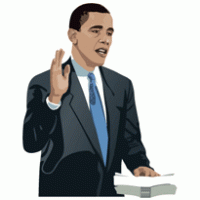 Barack Obama serment logo vector logo