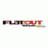 Flat Out Motorcycles logo vector logo