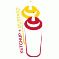 Ketchup + Mustard logo vector logo