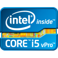 Intel core i5 vPro logo vector logo