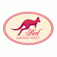 Red Kangaroo Service logo vector logo