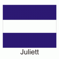 Juliett Flag logo vector logo