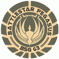 Battlestar Pegasus logo vector logo