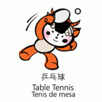 mascota pekin 2008(tenis de mesa)bejing2008mascota(Table tennis logo vector logo