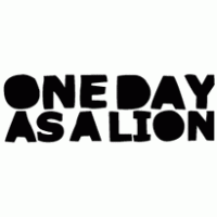 ONE DAY AS A LION logo vector logo