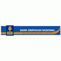 bank simpanan nasional (BSN) with signboard logo vector logo