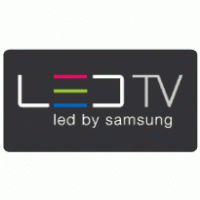 LED TV by Samsung logo vector logo