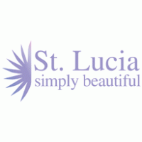 ST. LUCIA. SIMPLY BEAUTIFUL logo vector logo