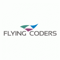 flying coders logo vector logo