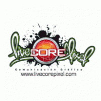 livecorepixel logo vector logo