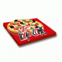 Pizza y Come logo vector logo