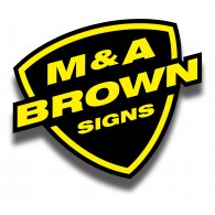 M & A Brown Signs logo vector logo