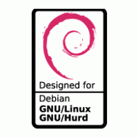 Designed for Debian logo vector logo