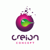 CREION CONCEPT logo vector logo