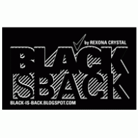 Black-is-back logo vector logo