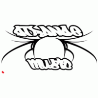 strange music tech n9ne custom tribal logo vector logo