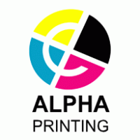 alpha printing logo vector logo