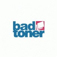 badtoner logo vector logo
