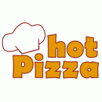 hot pizza logo vector logo