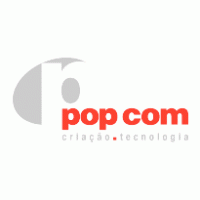 Popcom logo vector logo