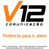 V12 Propaganda e Marketing logo vector logo