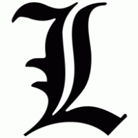 "L" letter from Death Note