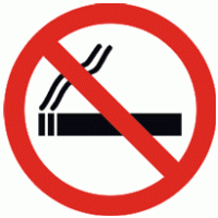 prohibido fumar logo vector logo