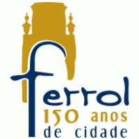 Ferrol 150 anos logo vector logo