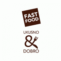 Ukusno & dobro logo vector logo