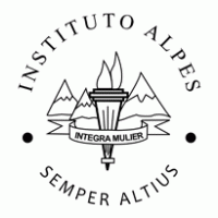 Instituto Alpes byn logo vector logo