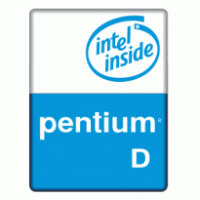 Intel Pentium D logo vector logo