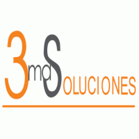 3 mas soluciones logo vector logo