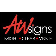 AW Signs logo vector logo