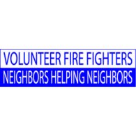 Volunteer Firefighters Neighbors Helping Neighbors logo vector logo