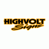 HighVolt Signs logo vector logo